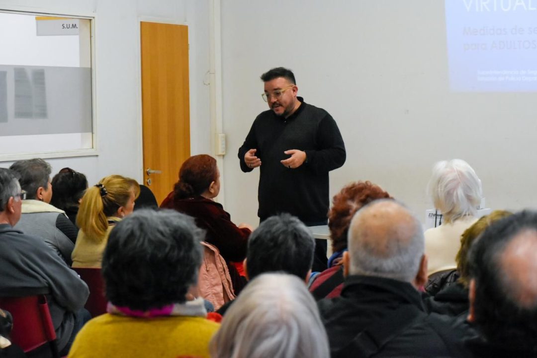 Brindarán charlas sobre ciberseguridad y prevención de delitos en centros de jubilados