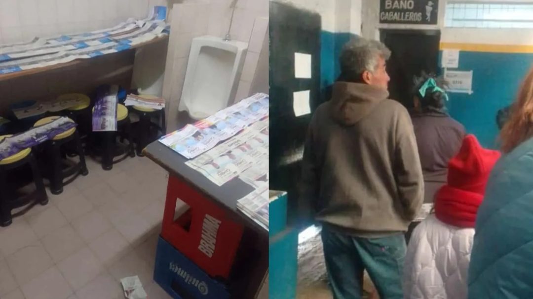 Fue a votar a un colegio de Lanús y se sorprendió: el cuarto oscuro era en un baño