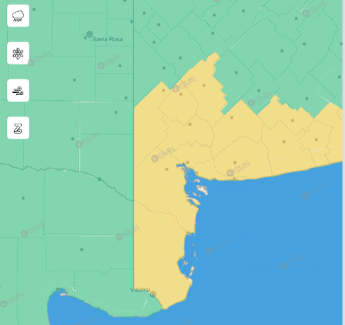 Emiten un alerta por fuerte viento para Bahía Blanca y la región