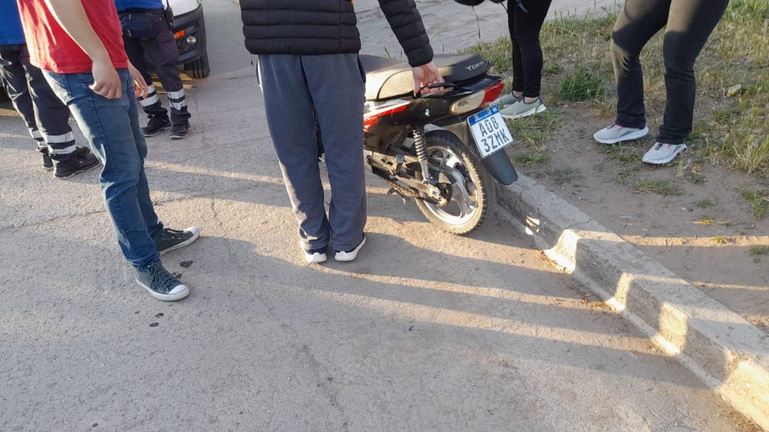 Motociclista herido tras un choque