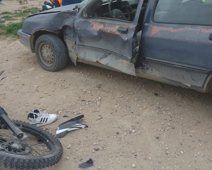 Mejora el motociclista herido tras un choque en el barrio Cenci