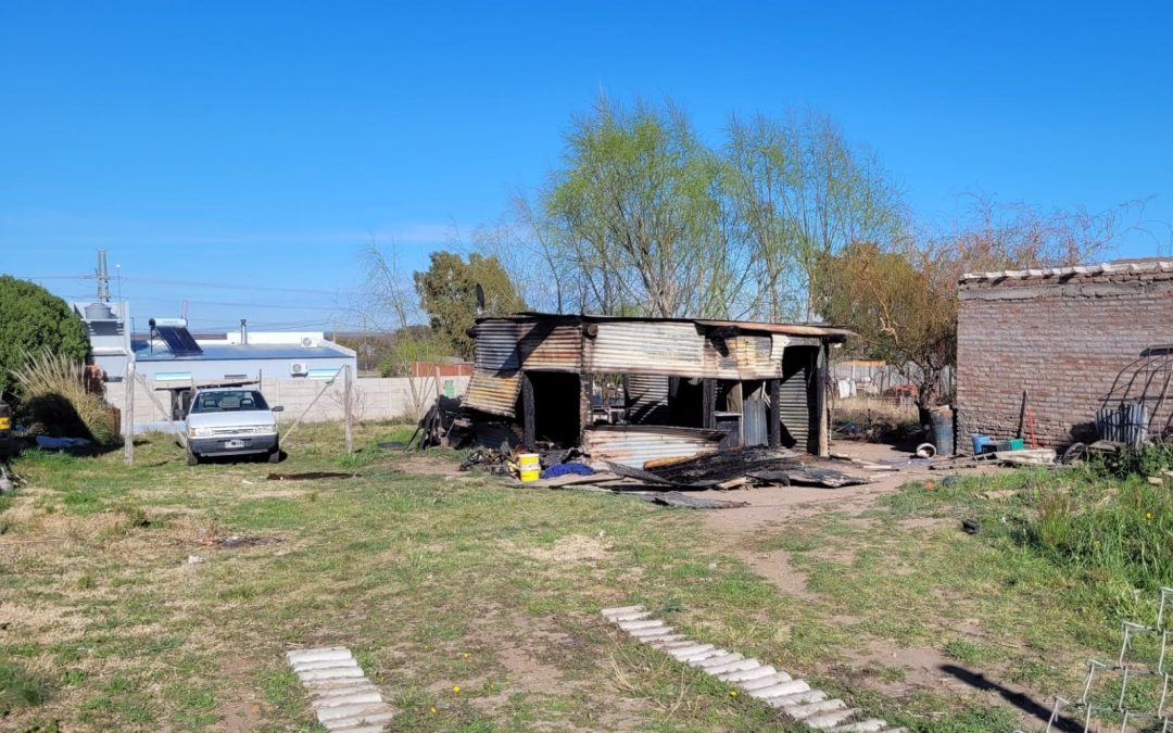 Perdieron todo en un incendio en Portal del Este