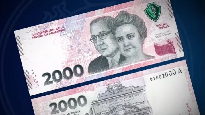 Banco Central puso en circulación nuevos billetes de $2.000