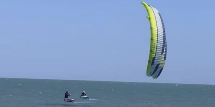 Cata Turienzo y el equipo argentino de Fórmula Kite realizan su entrenamiento en Monte Hermoso con vistas a los Juegos Olímpicos