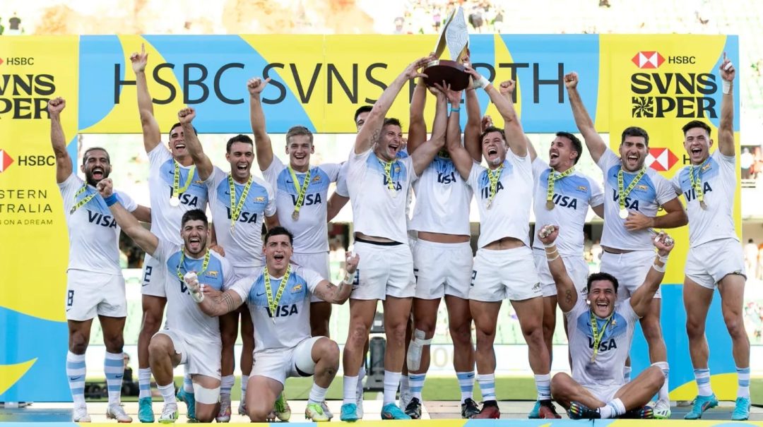 Los Pumas 7s con el bahiense Álvarez Fourcade se quedaron con el oro en el Seven de Perth