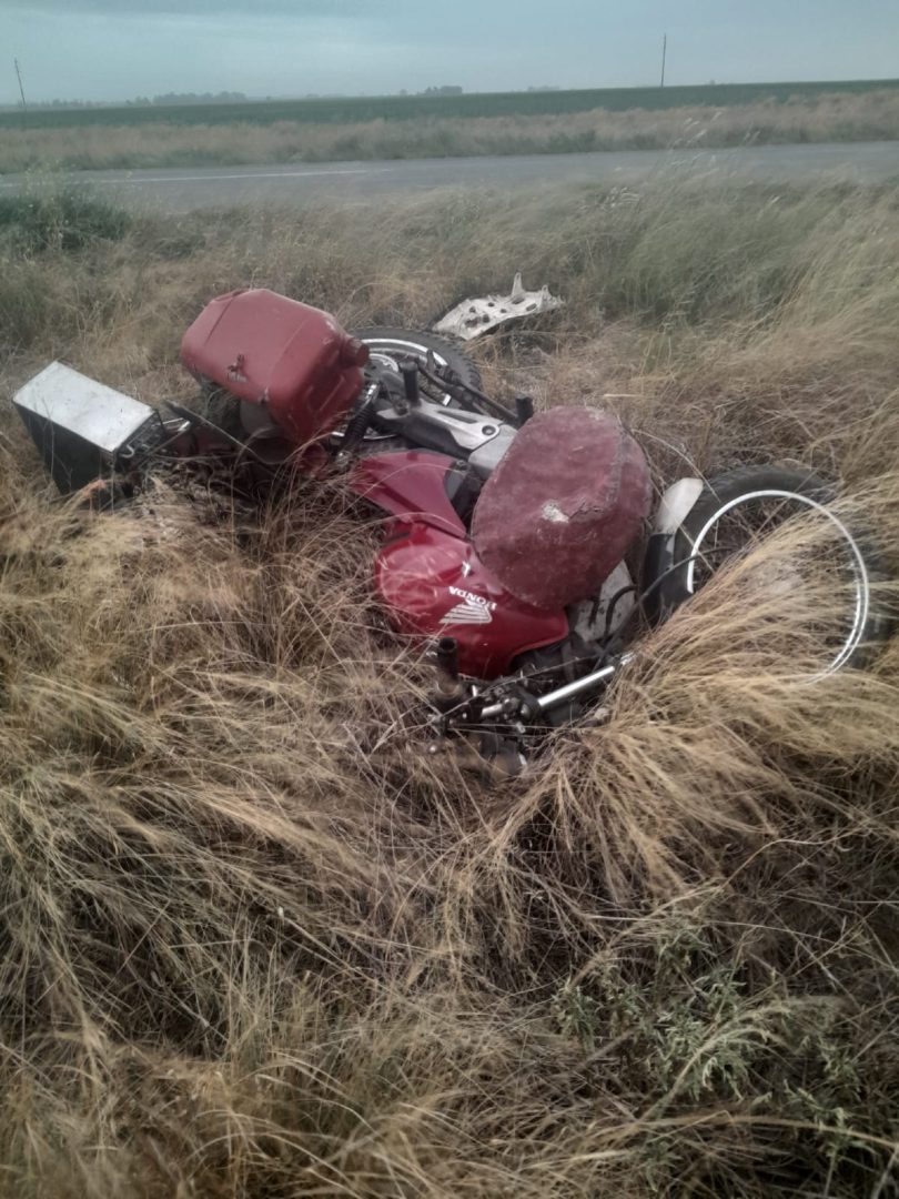 Murió un motociclista bahiense en un accidente cerca de Cabildo