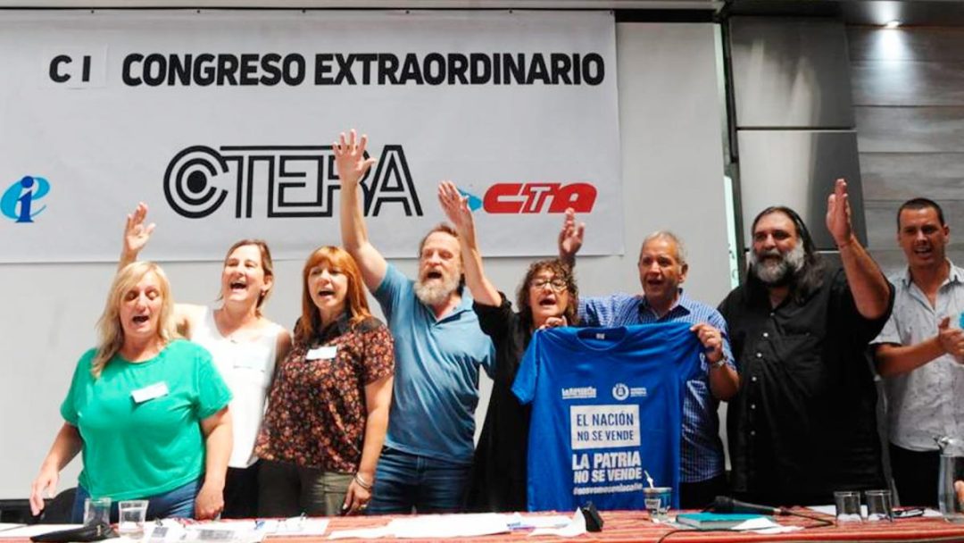 Ctera lanzó un paro nacional para el lunes 26