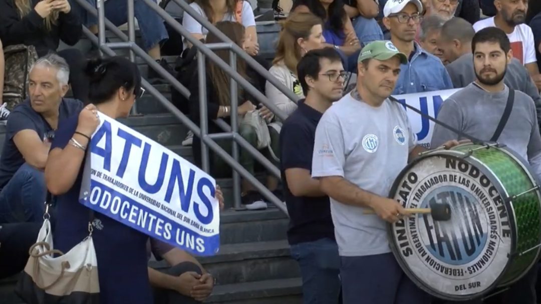 Paro en la UNS: reclamaron defendiendo el presupuesto de la universidad pública