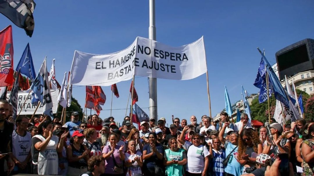 Organizaciones sociales, piqueteros y partidos de izquierda marcharán al Congreso para el discurso de Milei