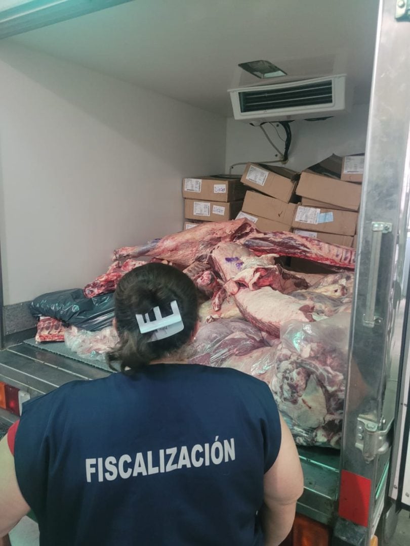 Decomisan más de 4000 kg de carne en barrio Santa Margarita