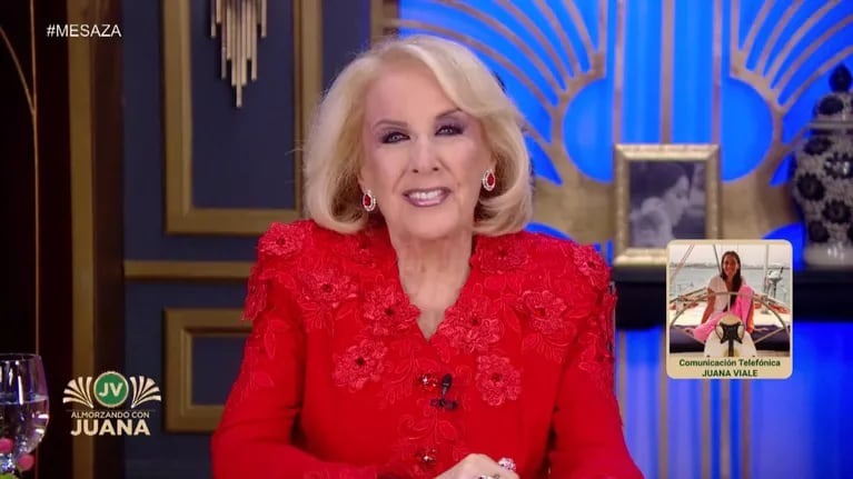 Juana Viale sorprendió al aire a Mirtha Legrand con un llamado telefónico en medio de su travesía ecológica