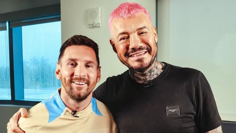 Marcelo Tinelli desató memes despiadados por su look en la entrevista a Lionel Messi