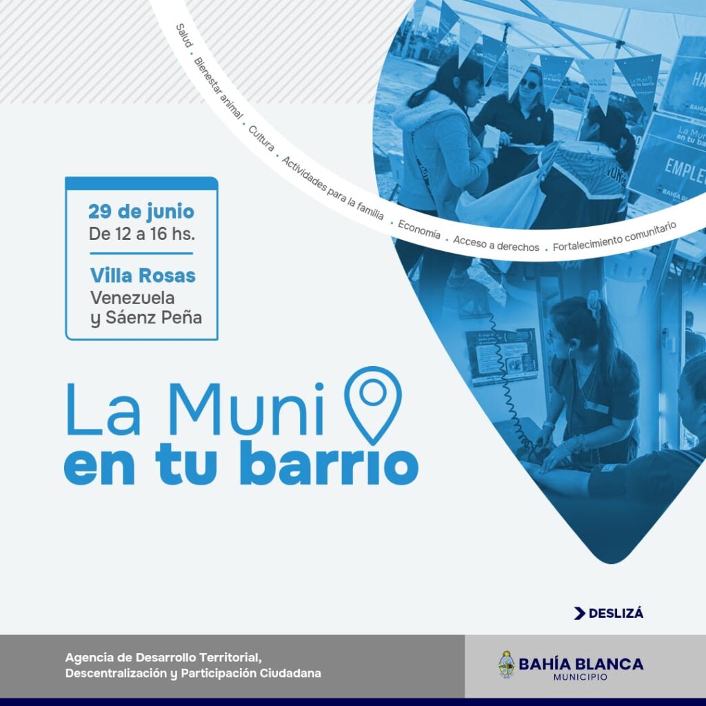 Una nueva edición del programa “La Muni en tu Barrio” llega a Villa Rosas