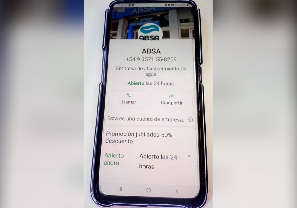 ABSA adivirtió sobre una estafa a través de WhatsApp