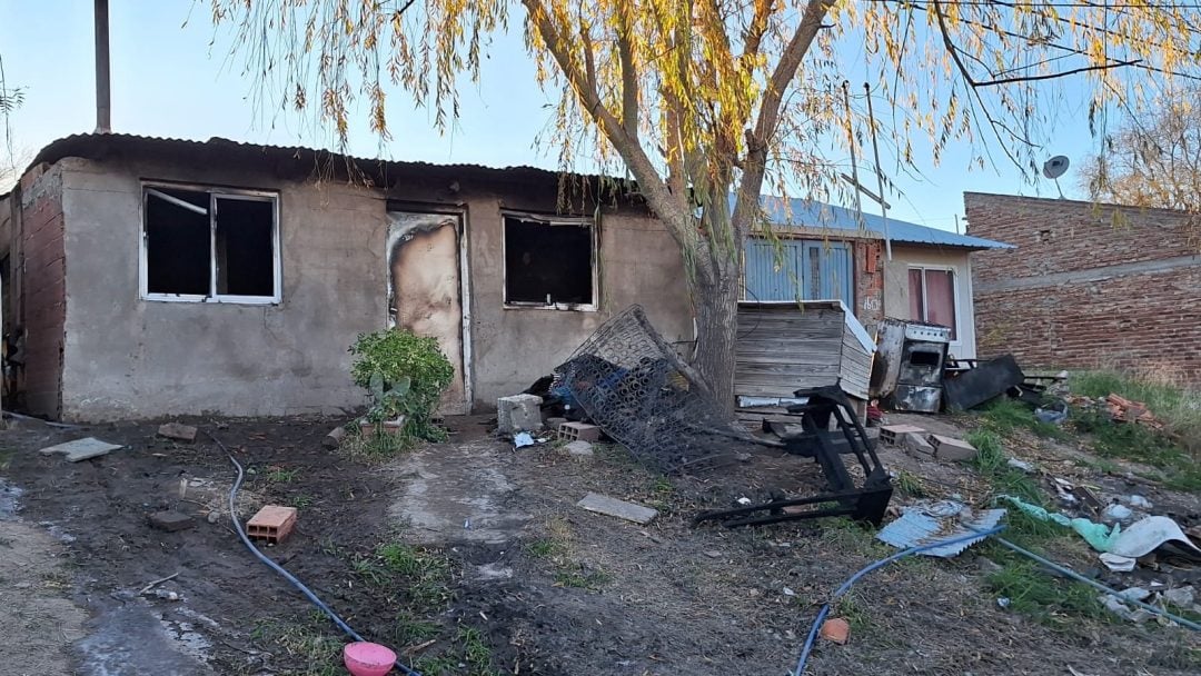 Pérdidas totales en una casa tras un incendio