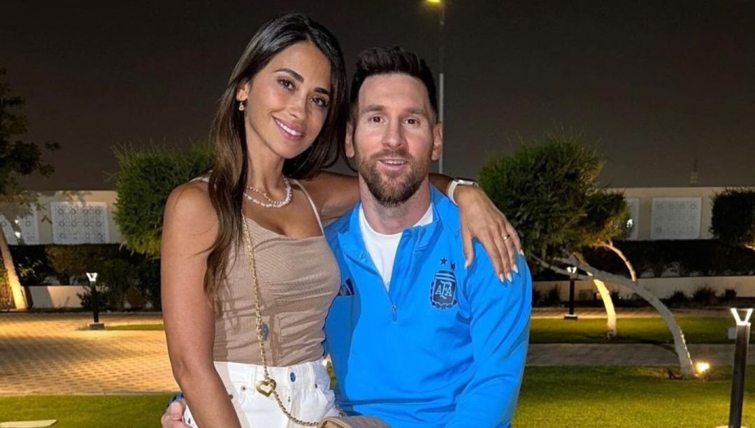 El inesperado gesto de Antonela Roccuzzo para controlar a Lionel Messi captado infraganti por una cámara