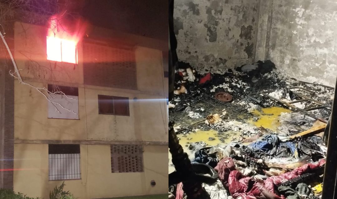 Un incendio causó pérdidas totales en un departamento