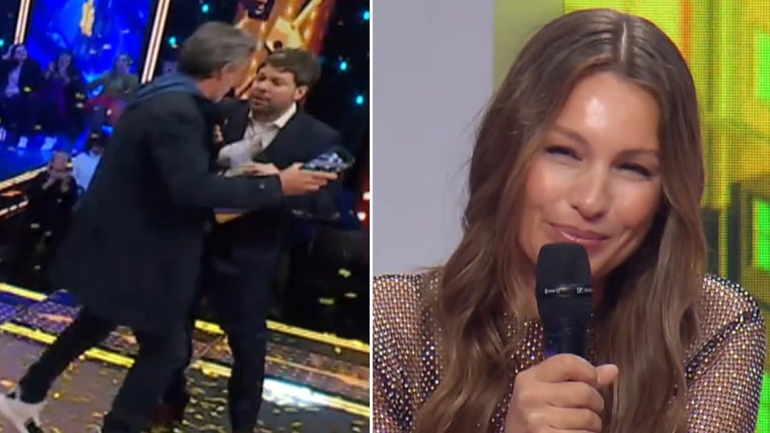 Un hombre corrió hacia Pampita en “Los 8 escalones” y Guido Kaczka lo interceptó: “Qué estás haciendo”