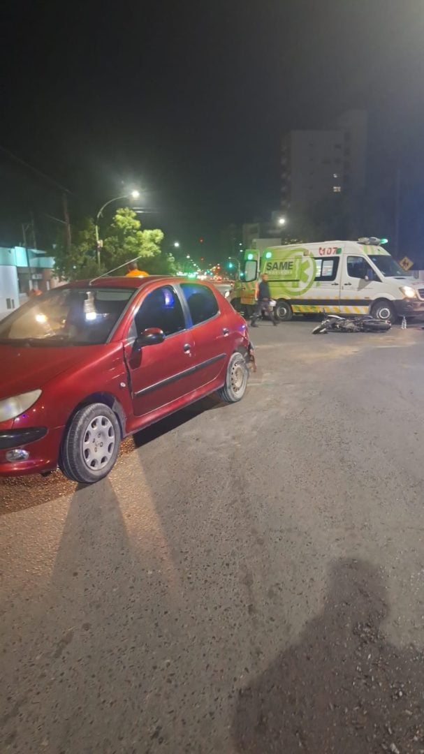 Motociclista herido tras un choque