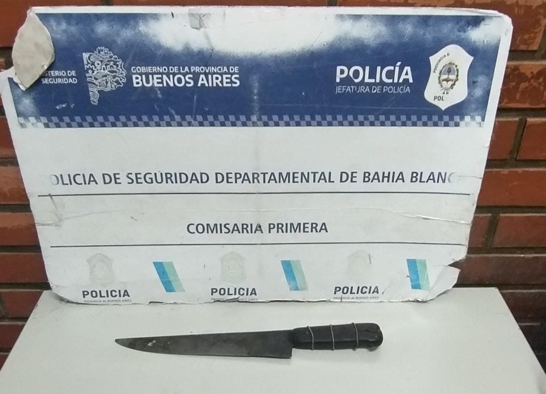 Se estaban peleando y amenazó con un cuchillo a la policía