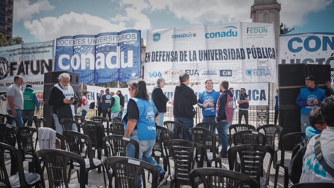 Comenzó el paro de docentes universitarios en rechazo al veto de Javier Milei a la Ley de Financiamiento