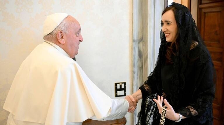 Al cierre de su gira por Europa, Victoria Villarruel se reunió con el papa Francisco en el Vaticano