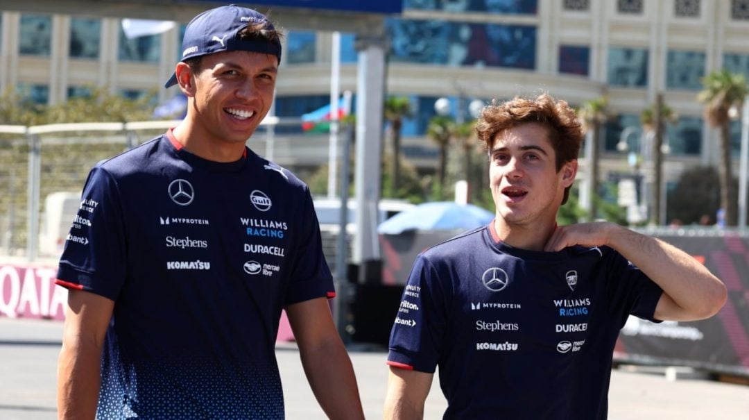 El mensaje de la escudería Williams para Franco Colapinto y Alex Albon antes del GP de Las Vegas