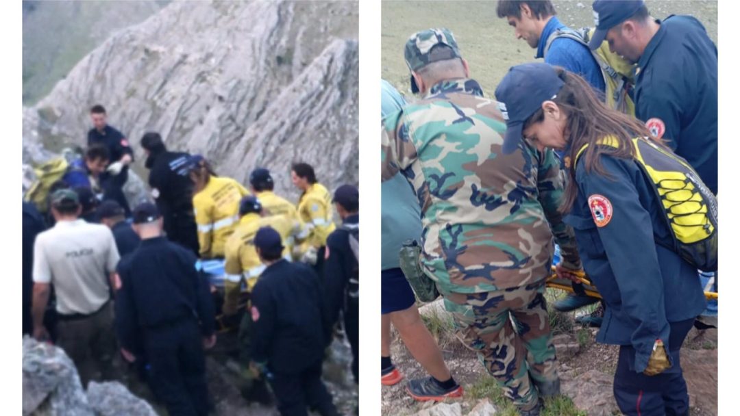 Rescatan a un joven de la cumbre del Tres Picos