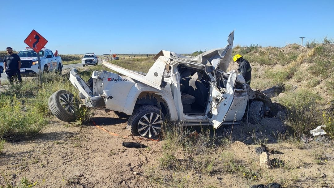 Un muerto tras un vuelco en la ruta 33