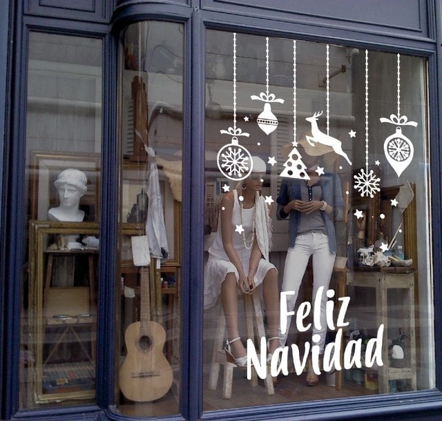 La navidad en el centro: lanzaron un concurso de vidrieras