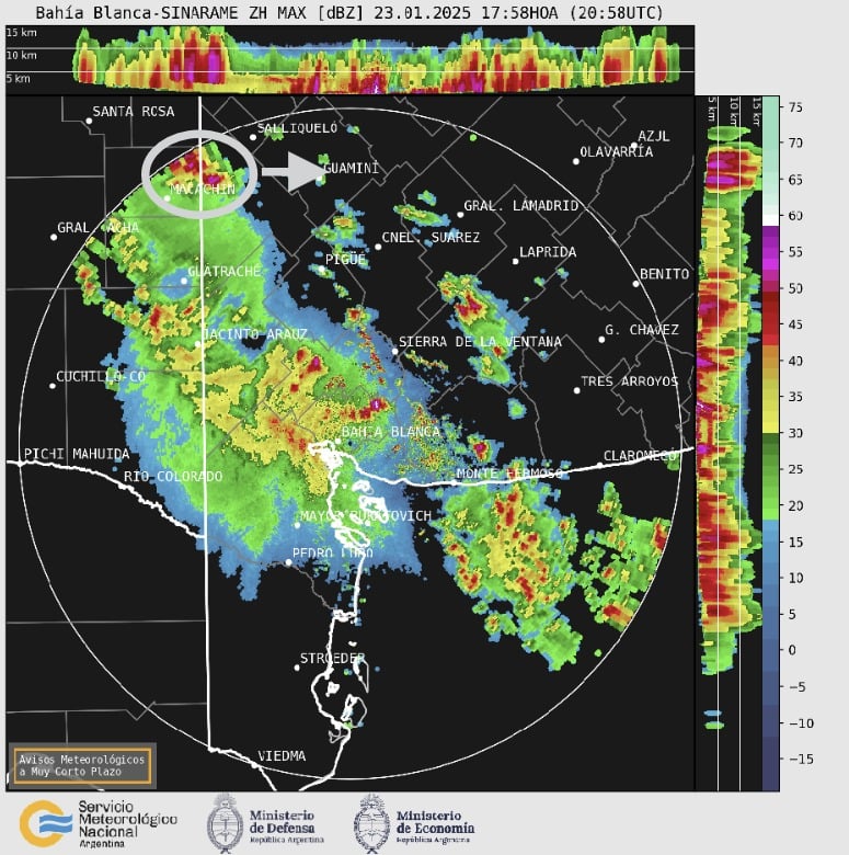 Alerta meteorológica por tormentas en Bahía Blanca y la región