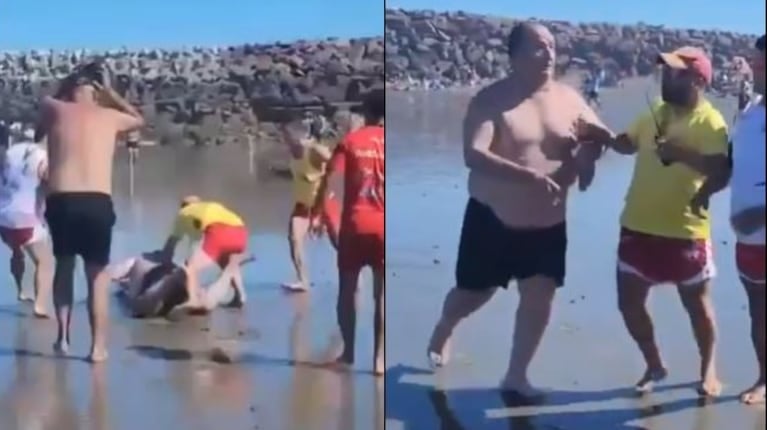 Echaron a los bañeros que se agarraron a trompadas con un turista en una playa de Chubut