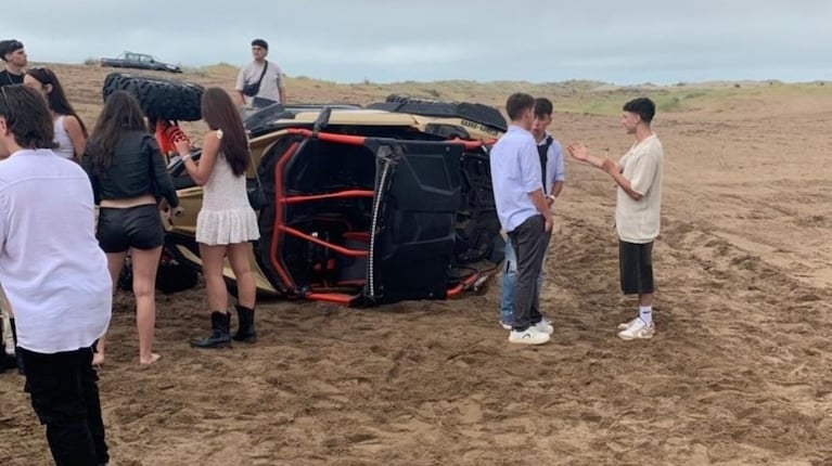 Monte Hermoso: discutió por la música en la playa y atropelló a tres personas