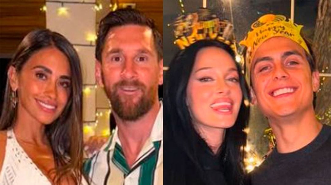 De Leo Messi y Antonela Roccuzzo a Oriana Sabatini y Paulo Dybala: los looks de los famosos en Año Nuevo