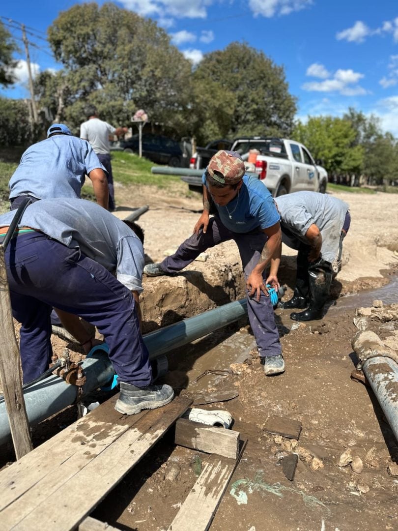 Reparación de las cañerías de agua