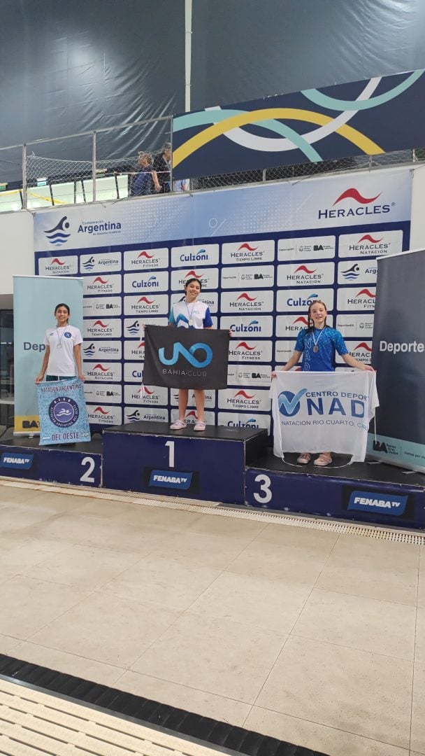 La bahiense Carmela Ruiz Acosta se consagró campeona nacional en 200 metros pecho en el Campeonato República de Cadetes