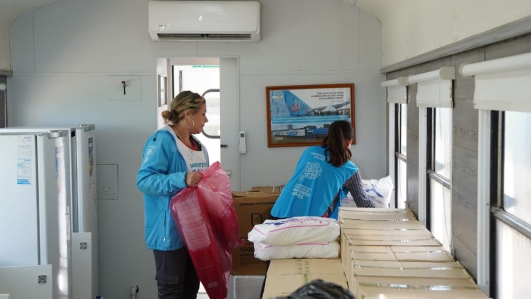 El tren sanitario comienza a brindar atención en Bahía Blanca