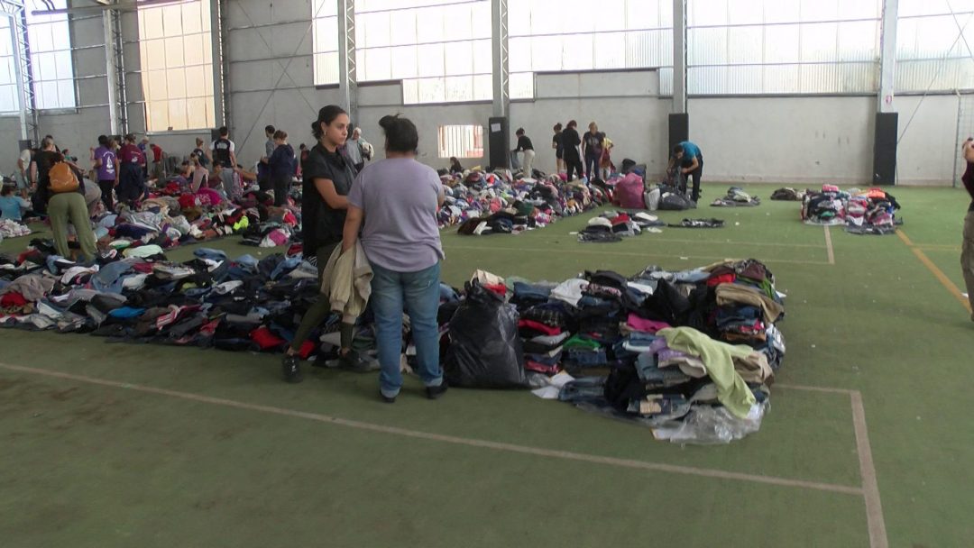 El Club Liniers, refugio para los afectados por la inundación en Bahía Blanca